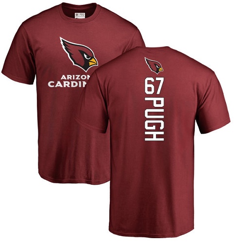 Arizona Cardinals Men Maroon Justin Pugh Backer NFL Football #67 T Shirt